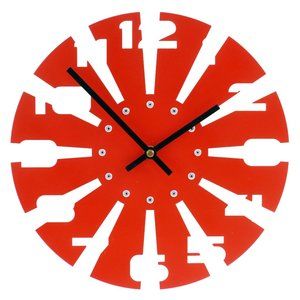 Modern Saw Blade Wall Clock - Laser Cut Design